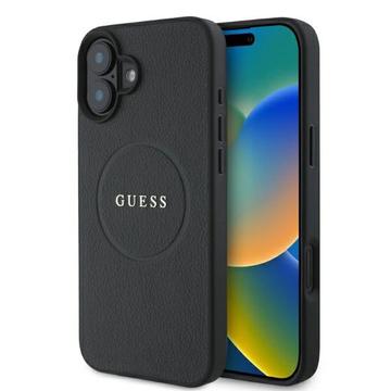 iPhone 16 Guess Grained Classic Logo Obudowa hybrydowa - kompatybilny z MagSafe