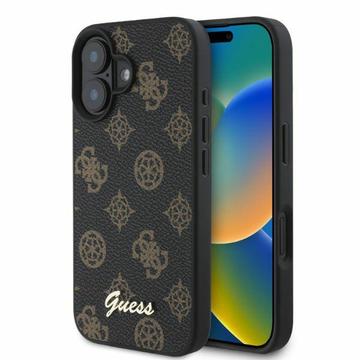 iPhone 16 Guess Peony Script Etui - kompatybilny z MagSafe