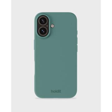 Etui silikonowe iPhone 16 Holdit - Zielony mech