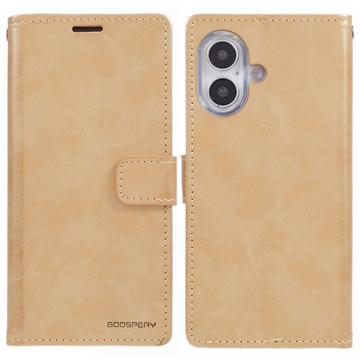 iPhone 16 Mercury Goospery Blue Moon Etui portfelowe - złoty