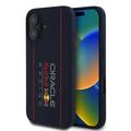 iPhone 16 Oracle Red Bull Racing Vertical Logo MagSafe Etui z płynnego silikonu - Marynarka wojenna