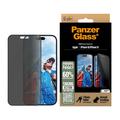 iPhone 16/15 Szkło Hartowane PanzerGlass Ultra-Wide Fit Privacy EasyAligner - Czarna Krawędź