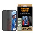 iPhone 16 Plus/15 Plus Szkło Hartowane PanzerGlass Ultra-Wide Fit Privacy EasyAligner - Czarna Krawędź