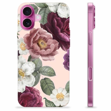 Etui TPU - iPhone 16 Plus - Romantyczne Kwiaty