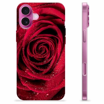 Etui TPU - iPhone 16 Plus - Róża