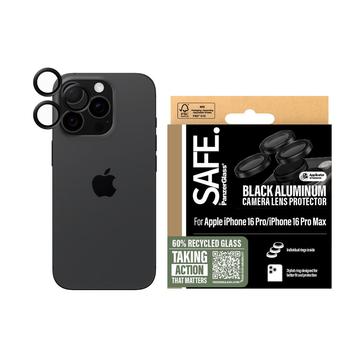 iPhone 16 Pro/16 Pro Max PanzerGlass Safe Ochraniacz obiektywu aparatu - czarne aluminium