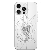 Naprawa tylnej obudowy telefonu iPhone 16 Pro - Tylko szkło - White Titanium