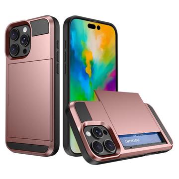 iPhone 16 Pro Etui Hybrydowe z Uchwytem na Kartę