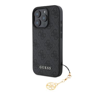 iPhone 16 Pro Max Hybrydowe Etui Guess 4G Charms Collection - Szary