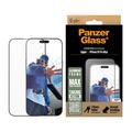 Ochraniacz ekranu iPhone 16 Pro Max PanzerGlass Aluminium Frame Ultra-Wide Fit - 9H - Czarna Krawędź