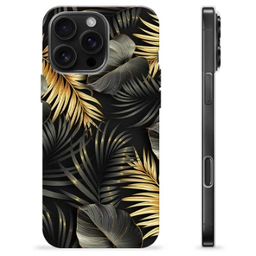 Etui TPU - iPhone 16 Pro Max - Złote Liście