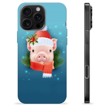 Etui TPU - iPhone 16 Pro Max - Świąteczna Świnka