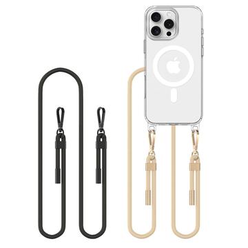 iPhone 16 Pro Max Tech-Protect FlexAir Chain MagSafe Etui - Czarny i szary