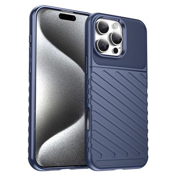 iPhone 16 Pro Max Etui z TPU Thunder Serii - Błękit