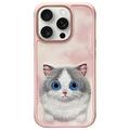 iPhone 16 Pro Nimmy Friends Big Eyed Pet 2.0 Kot Etui - różowy