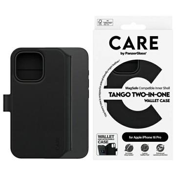 Etui portfelowe 2 w 1 iPhone 16 Pro PanzerGlass Care Tango - kompatybilny z MagSafe - czarny