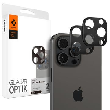 iPhone 16 Pro/16 Pro Max Szkło Hartowane w Obiektywie Spigen Optik.tR - Czern