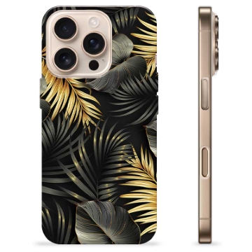 Etui TPU - iPhone 16 Pro - Złote Liście