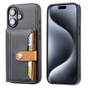 iPhone 16 Retro Style Etui z Portfel