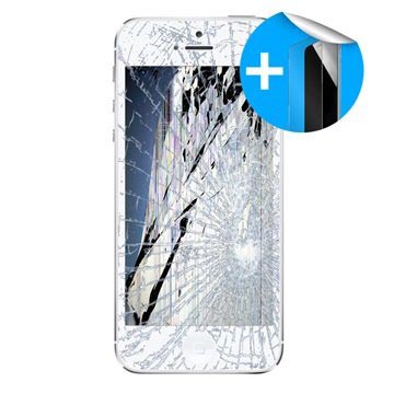 Naprawa LCD z Ochrona ekranu iPhone 5S - Kolor Biały