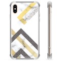 Etui Hybrydowe - iPhone X / iPhone XS - Abstrakcyjny Marmur