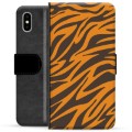 Etui Portfel Premium - iPhone X / iPhone XS - Tygrys