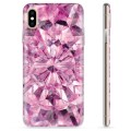 Etui TPU - iPhone X / iPhone XS - Różowy Kryształ