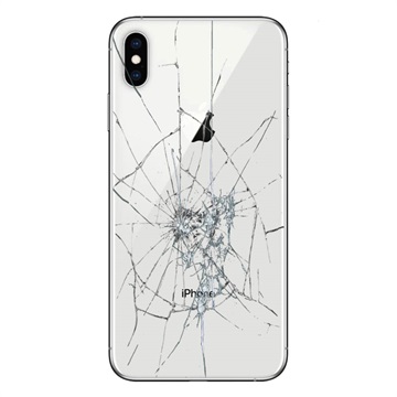 Naprawa tylnej obudowy telefonu iPhone XS - Tylko szkło - Biel