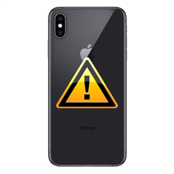 Naprawa Klapki Baterii iPhone XS - z ramką - Czerń