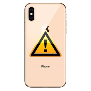 Naprawa Klapki Baterii iPhone XS - z ramką - Złoto