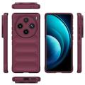 vivo X100 Pro Etui z TPU Seria Rugged - Czerwone Wino