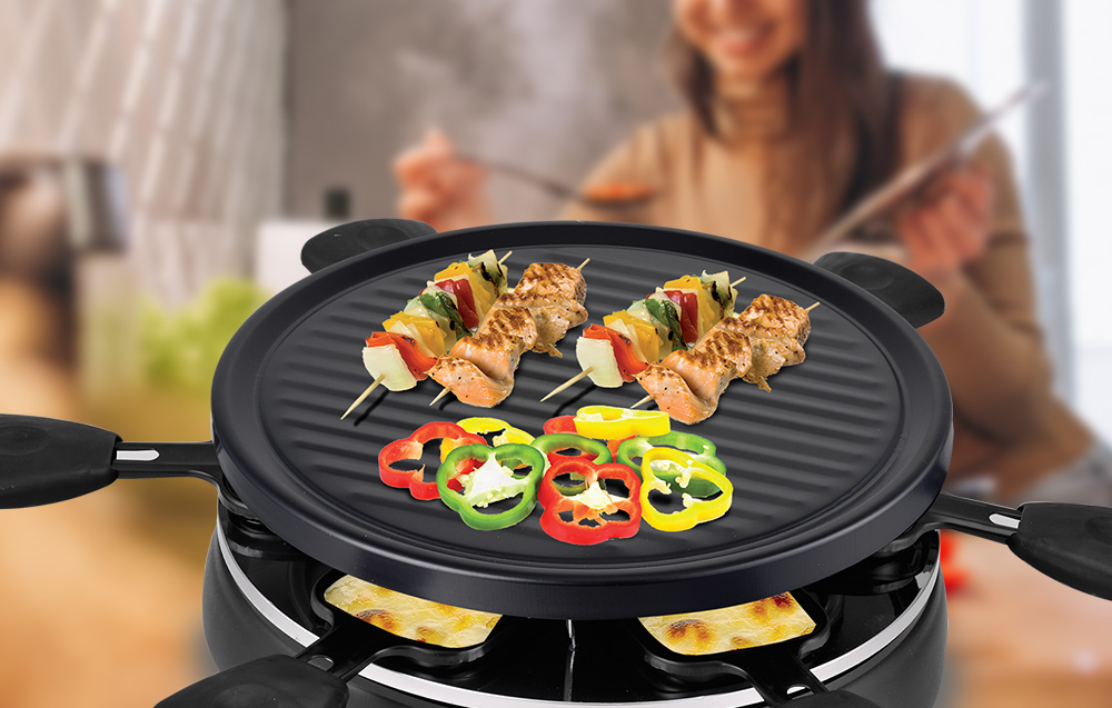 Techwood TRA-608 Elektryczny grill Raclette dla 6 osób