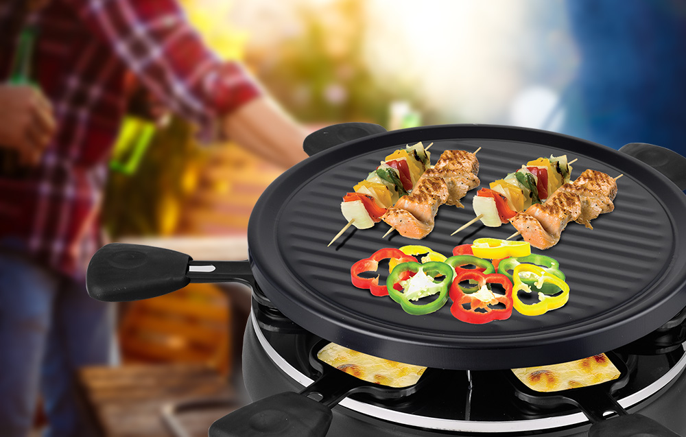 Techwood TRA-608 Elektryczny grill Raclette dla 6 osób