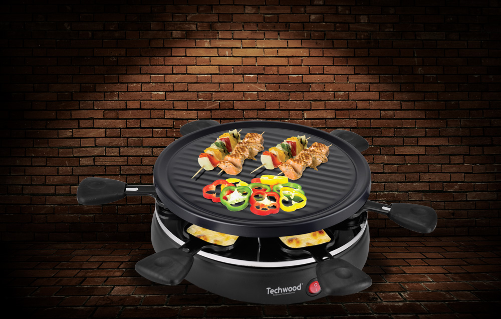 Techwood TRA-608 Elektryczny grill Raclette dla 6 osób